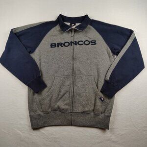 Denver Broncos Jacket Mens Medium Full Zip NFL Football Team Apparel